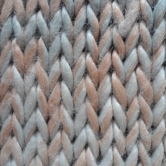 Garage. Cowl Neck Scarf. Greys & Pinks - Picture 7 of 16